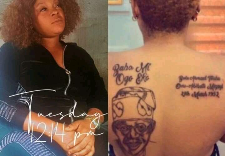 “My Husband Chased Me Out Of The House After I Tattooed Tinubu On My Back” – Lady