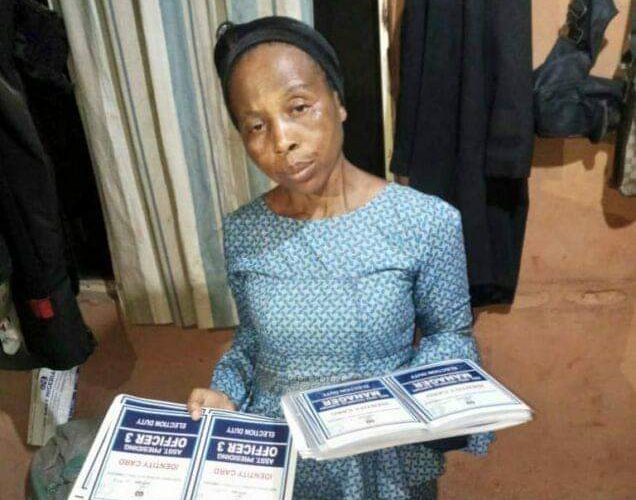 Police Arrest 53-year-old Woman With 550 Laminated INEC Materials