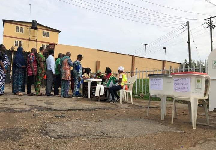 Voting Begins At Ikeja Polling Unit